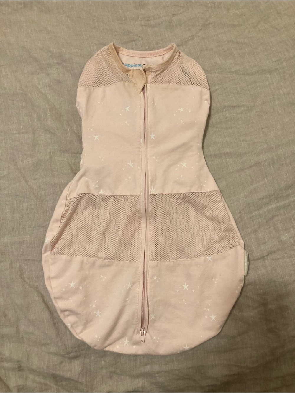 Happiest Baby Pink Star Print Baby Sleep Sack